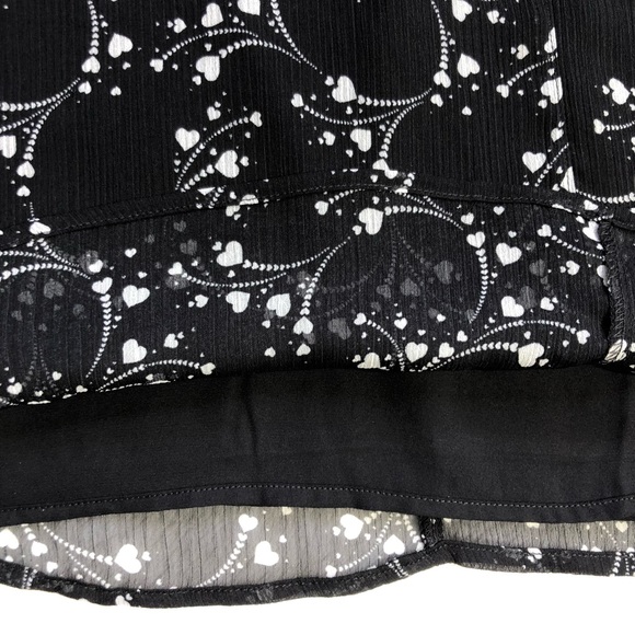 Loft Heart Ruffle Tie Neck Blouse - Picture 6 of 12